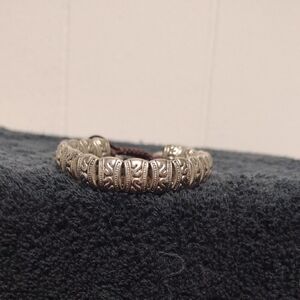 Elegant Silver Toned Adjustable Bracelet